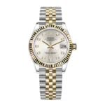 Rolex Datejust 278273 Steel And Yellow Gold Silver With Diamond Dial Replica