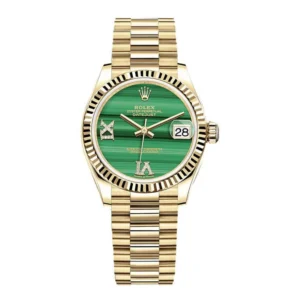 Rolex Datejust Gold Green Dial Replica