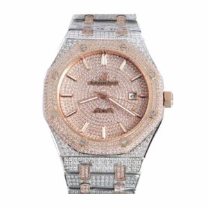 Audemars Piguet Royal Oak Selfwinding 15400SR.OO.1220SR.01 Iced Out Replica