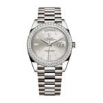 Rolex Day-Date 228349RBR Diamond Bezel Sundust Dial Replica