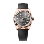 Rolex Sky-Dweller 326935-0007 SRO Automatic Everose Rhodium Dial Rubber Strap Replica