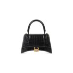 HOURGLASS Crocodile embossed small handbag