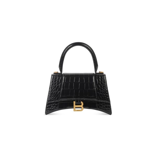 HOURGLASS Crocodile embossed small handbag