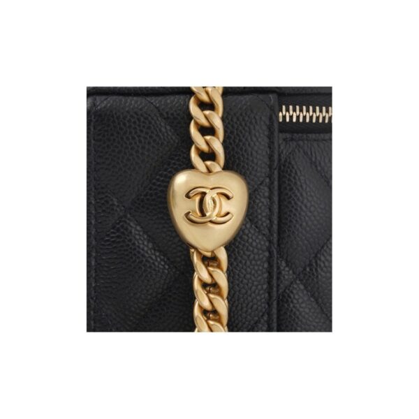 CHANEL 23P LIPSTICK BOX WITH CHAIN BLACK