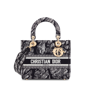 MEDIUM LADY D-LITE BAG Embroidery