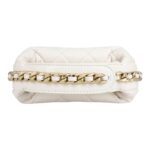 CHANEL 23C POUCH EVENING BAG WHITE