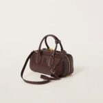 Arcadie Leather  Large Handbag Shrubby Oak Color