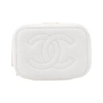 CHANEL 23P LIPSTICK BOX WITH CHAIN WHITE