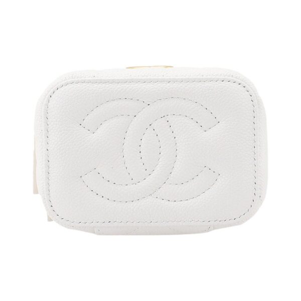 CHANEL 23P LIPSTICK BOX WITH CHAIN WHITE