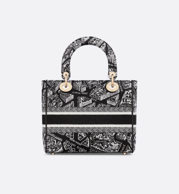 MEDIUM LADY D-LITE BAG Embroidery