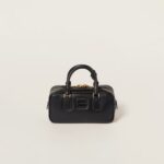 Arcadie Leather Large Handbag Black Color