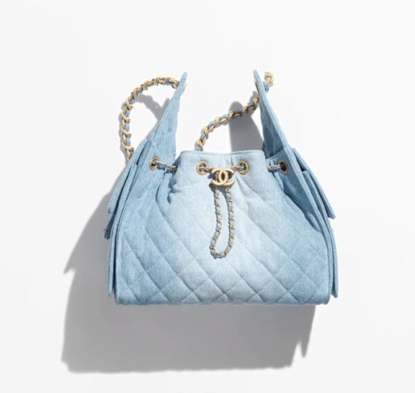 CHANEL 25 small denim handbag
