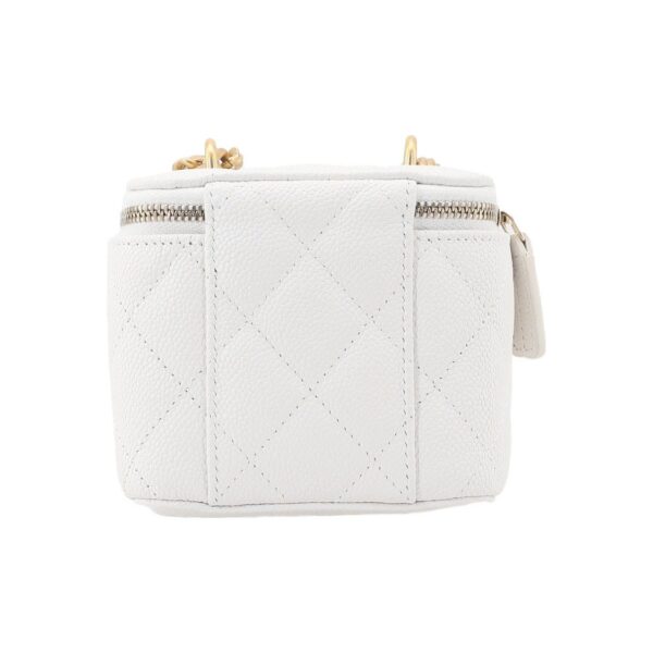 CHANEL 23P LIPSTICK BOX WITH CHAIN WHITE