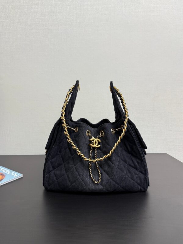 CHANEL 25 small denim handbag