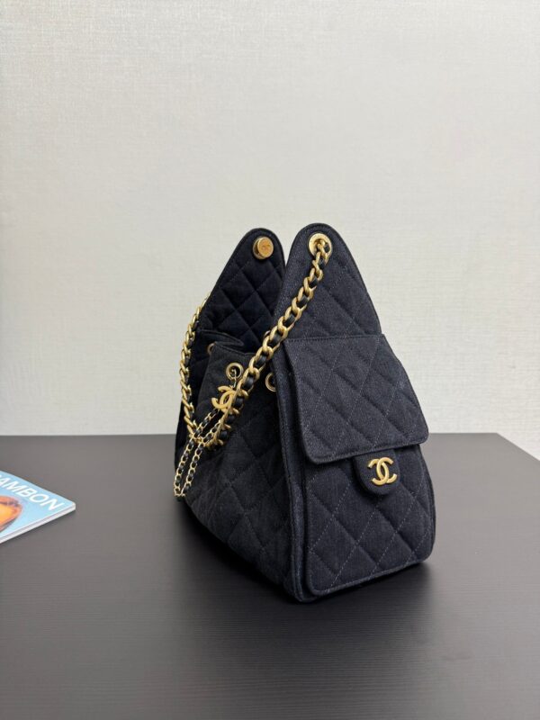 CHANEL 25 small denim handbag
