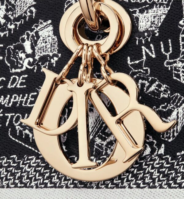 MEDIUM LADY D-LITE BAG Embroidery