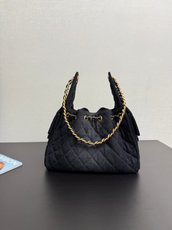 CHANEL 25 small denim handbag