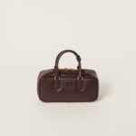 Arcadie Leather  Large Handbag Shrubby Oak Color