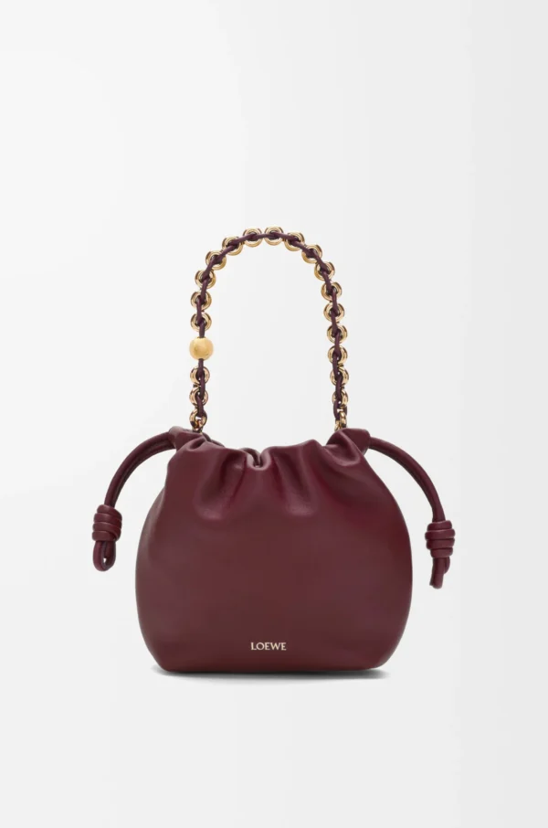 Mini Flamenco purse in mellow nappa lambskin