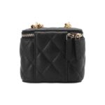 CHANEL 23P LIPSTICK BOX WITH CHAIN BLACK