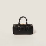 Arcadie Leather Large Handbag Black Color