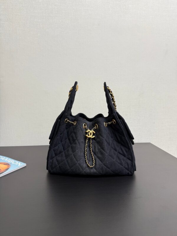 CHANEL 25 small denim handbag