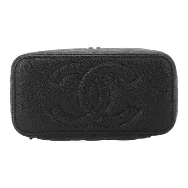 CHANEL 23P LONG BOX WITH CHAIN BLACK