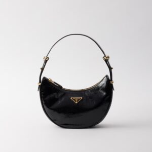 Prada Arqué Naplak Painted Leather Shoulder Bag