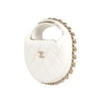 CHANEL 23C POUCH EVENING BAG WHITE
